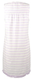Southern Tide Women's Corrine Fringe Hem Sleeveless Shift Dress Purple Sky