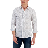 Michael Kors Men's Stretch Slim Fit Long Sleeve Shirt