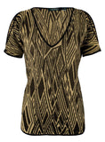 Lauren Ralph Lauren Women's Cutout Shoulder Knit Pattern Sweater