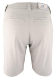 Pantalón corto Southern Tide T3 Birdie Gulf Stretch de parte delantera plana para hombre, gris gaviota, talla 28