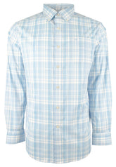 Camisa deportiva a cuadros Southern Tide Intercoastal Palm Canyon para hombre, talla pequeña, color agua de lluvia