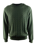 Roundtree & Yorke Men's Crewneck Knit Sweater DHG Small Green