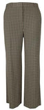 Vince Camuto Women's Plus Size Plaid Flat Front Wide Leg Pants