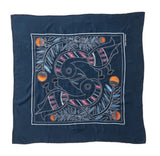 Tory Burch Women Embroidered Toucan Square Scarf 36x36 Inch