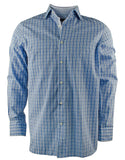 Hart Schaffner Marx Men's Plaid Print Oxford Shirt Blue Small