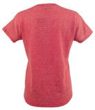 LAUREN RALPH LAUREN Womens Linen Striped T-Shirt Red S