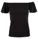 Lauren Ralph Lauren Women's Petite Jersey Off The Shoulder Top PB PXS