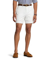 POLO RALPH LAUREN Classic Fit Bedford 6" Shorts Pure White 40 6