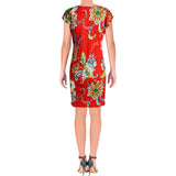 Lauren Ralph Lauren Women's Petite Floral Print Midi Shift Dress