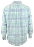 Men's Big & Tall Coastline Corduroy Tranquil Check Shirt Cabo...