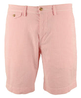 POLO RALPH LAUREN Men's Stretch Classic Fit 9" Seersucker Shorts Pink 30