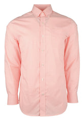 Camisa tejida de manga larga de corte clásico para hombre Southern Tide, color rosa, talla pequeña