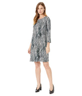 Tommy Bahama Kadın Darcy Zesty Zebra Elbise Storm Grey Küçük