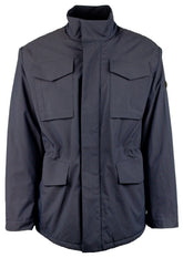 Michael Kors Men's Long Sleeve Field Rain Coat Jacket Blue XXL