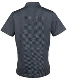 RLX Ralph Lauren Men's Spyglass Printed Short Sleeve Polo Shirt Navy Blue Small