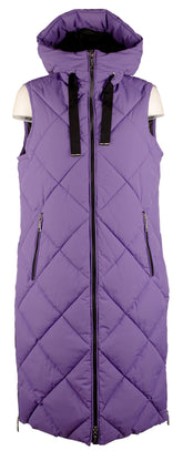 Vince Camuto Women's Collar Belted Wrap Front Coat Purple Small
