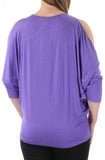 Lauren Ralph Lauren Women's Cutout Shoulder Knit Jersey Top