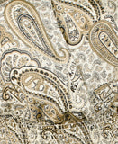 Michael Kors Women's Long Sleeve Paisley Print V Neck Midi Dress
