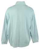 Tommy Bahama Erkek Büyük ve Uzun Tobago Koyu Yarım Fermuarlı Sweatshirt Sütlü Mavi 4XB