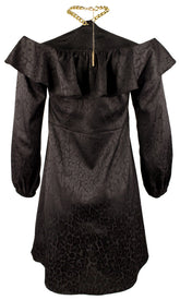 Michael Kors Women's Black Lined Solid Long Sleeve Surplice Neckline Short Wrap Party Dress