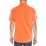 Men's Classic Fit Washed Poplin Clferss Shirt Orng L Orange