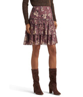 Lauren Ralph Lauren Women's Floral Crinkle Georgette Mini Skirt