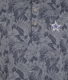 Men's NFL Cowboys Short Sleeve Palms Polo Shirts Gray