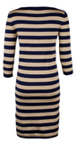 Lauren Ralph Lauren Women's Petite Striped Metallic Sweater Dress