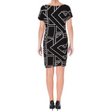 Lauren Ralph Lauren Women's Geometric Print Jersey Dress M S
