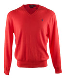 Polo Ralph Lauren Men's Big and Tall V-Neck Sweater-SB-1XB Red