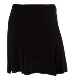 Polo Ralph Lauren Women's Flared Mini Skirt Size 14 Black Crepe