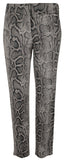 Michael Kors Women's Plus Size Snakeskin Print Stretch Twill Pants