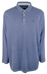 Men's Big & Tall Paradise Cove Long Sleeve Polo Shirt CHz 2XLB