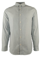 Michael Kors Men's Long Sleeve Striped Tailored Classic Fit Shirt