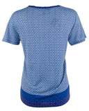 Lauren Ralph Lauren Women's Medallion Print Linen Blend Shirt