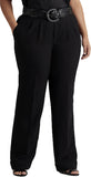 Ralph Lauren Women's Plus Size Pleated Crepe Trouser Pants