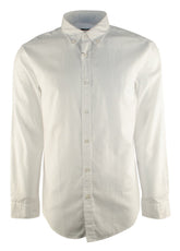 Customer Return Hugo Boss Men's Slim Fit Rod Long Sleeve Sport Shirt 2XL White