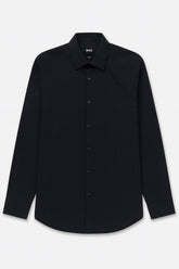 Boss Men's Slim-Fit Easy Iron Stretch Cotton Poplin Shirt Blue XL