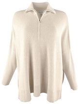 Tommy Bahama Women's Shimmer Bonita Half Zip Long Sleeved Poncho Top CH XXS/XS