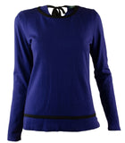 Ralph Lauren Women's Contrast Trim Pullover Sweater