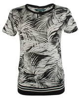 Lauren Ralph Lauren Women's Petite Palm Linen Blend Shirt