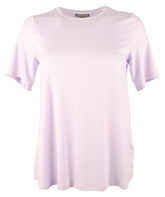 Eileen Fisher Women's Crew Neck Short Sleeve Top T-Shirt Purple XXS