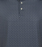 RLX Ralph Lauren Men's Spyglass Printed Short Sleeve Polo Shirt Navy Blue Small