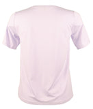Eileen Fisher Women's Crew Neck Short Sleeve Top T-shirt Purple XXS
