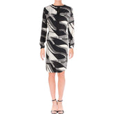 Ralph Lauren Women's Print Crepe Drawstring Dress