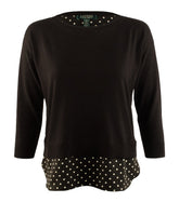Lauren Ralph Lauren Petite Women's Layered Crewneck Sweater B PSmall