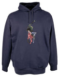 POLO RALPH LAUREN Men's Big & Tall The RL Fleece Big Patchwork Pony Hoodie X-Large Tall XLT Navy