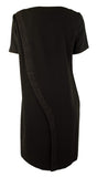 Tahari by ASL Women's Kevin Embossed Stripe Shift Dress