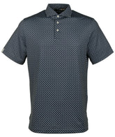 RLX Ralph Lauren Men's Spyglass Printed Short Sleeve Polo Shirt Navy Blue Small