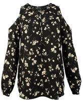 Customer Return Ralph Lauren Women's Floral Cold-Shoulder Top-B-M